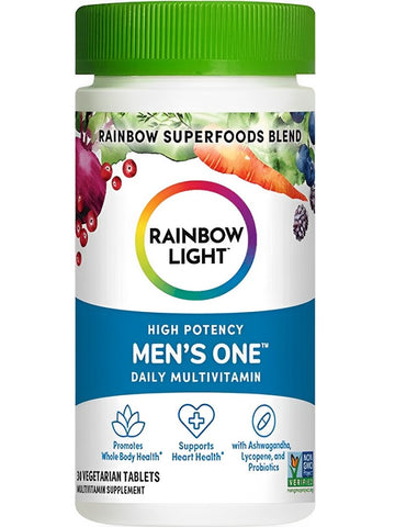 Rainbow Light, High Potency Men's One Daily Multivitamin, 30 Vegetarian Tablets