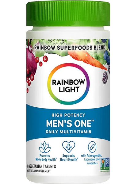 Rainbow Light, High Potency Men's One Daily Multivitamin, 30 Vegetarian Tablets