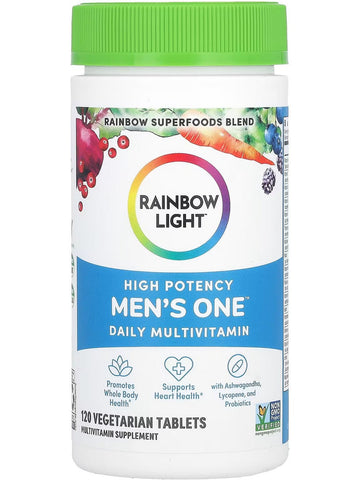 Rainbow Light, High Potency Men's One Daily Multivitamin, 120 Vegetarian Tablets