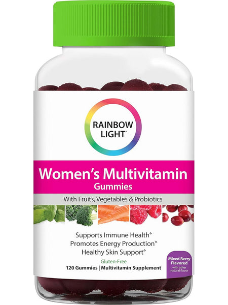 Rainbow Light, Women's Multivitamin Gummies Mixed Berry, 120 Gummies