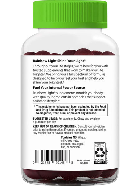 Rainbow Light, Women's Multivitamin Gummies Mixed Berry, 120 Gummies