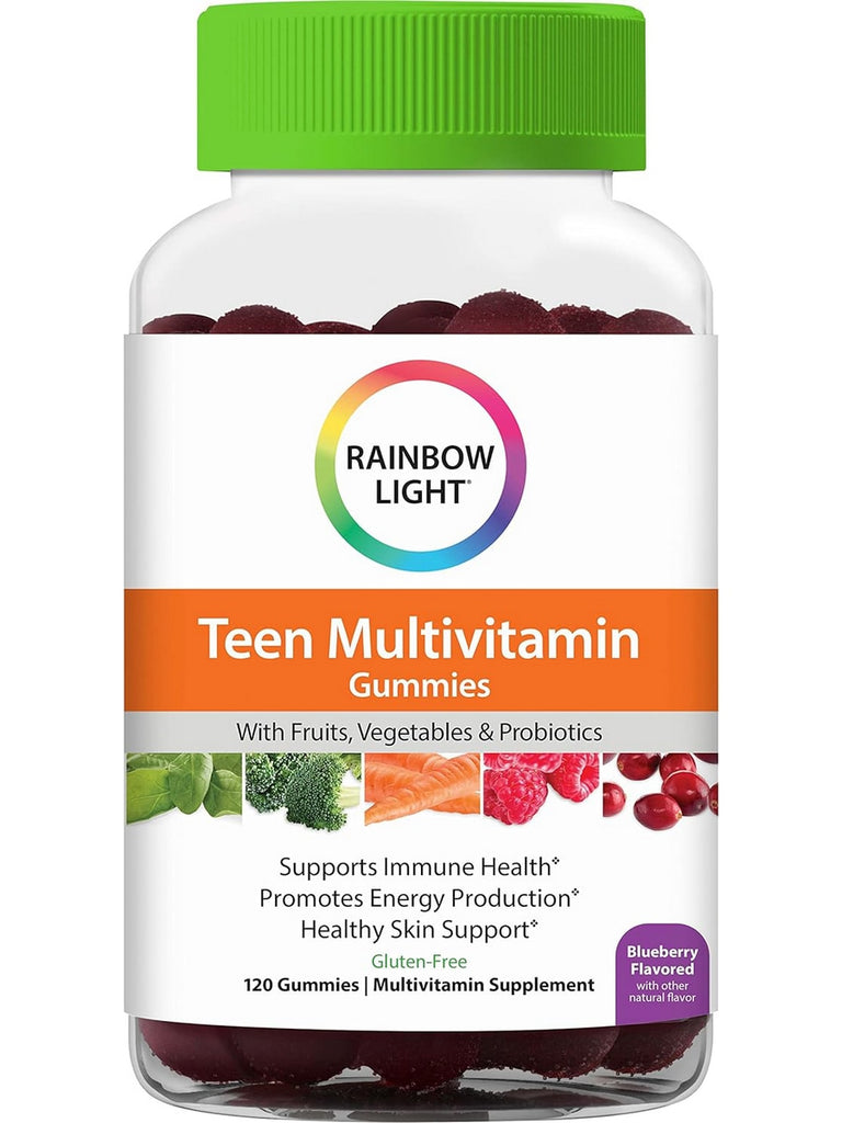 Rainbow Light, Teen Multivitamin Gummies Blueberry, 120 Gummies