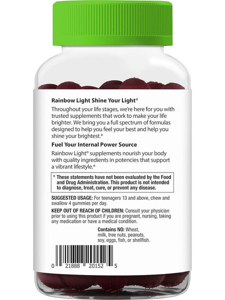 Rainbow Light, Teen Multivitamin Gummies Blueberry, 120 Gummies