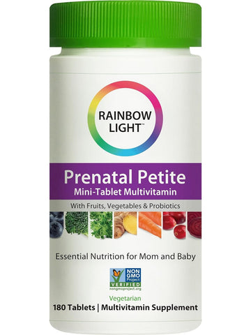 Rainbow Light, Prenatal Petite Mini-Tablet Multivitamin, 180 Tablets