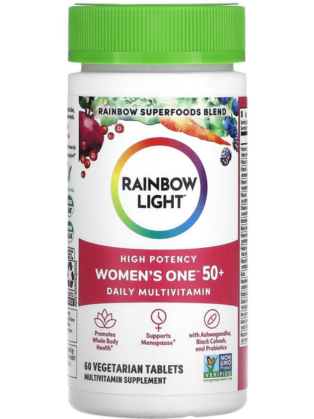 Rainbow Light, High Potency Women’s One 50+ Daily Multivitamin, 60 Vegetarian Tablets