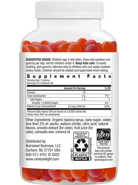 Rainbow Light, Kid's Sunny Gummies Vitamin D3 (1,000 IU), 60 Gummies
