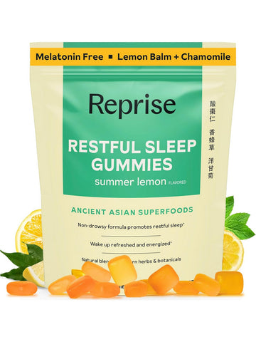 ** 12 PACK ** Reprise, Restful Sleep Gummies, Super Lemon, 45 Gummies