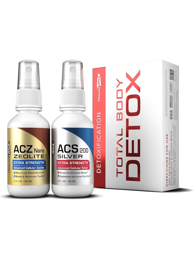 Results RNA, Total Body Detox Extra Strength (ACS 200 & ACZ nano), 2 fl oz Spray Bottles