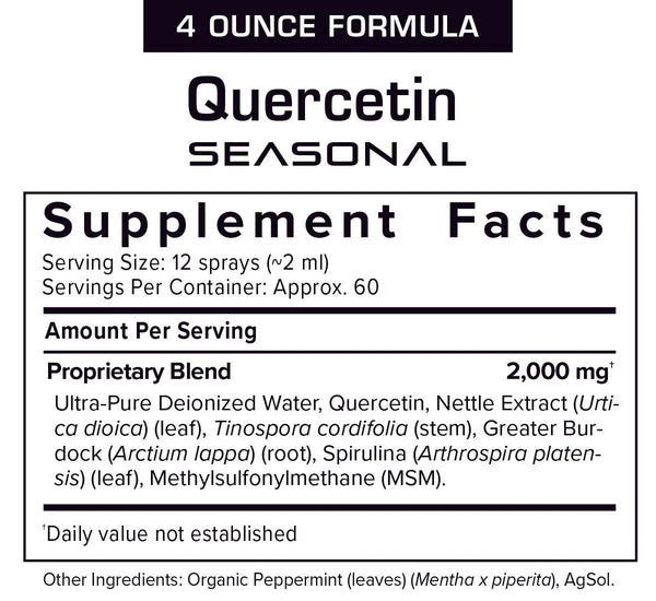 Results RNA, Quercetin Seasonal Extra Strength, 4 fl oz