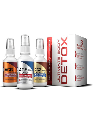 Results RNA, Ultimate Body Detox Extra Strength (ACS 200, ACZ Nano, & ACG Glutathione), 2 fl oz Spray Bottles