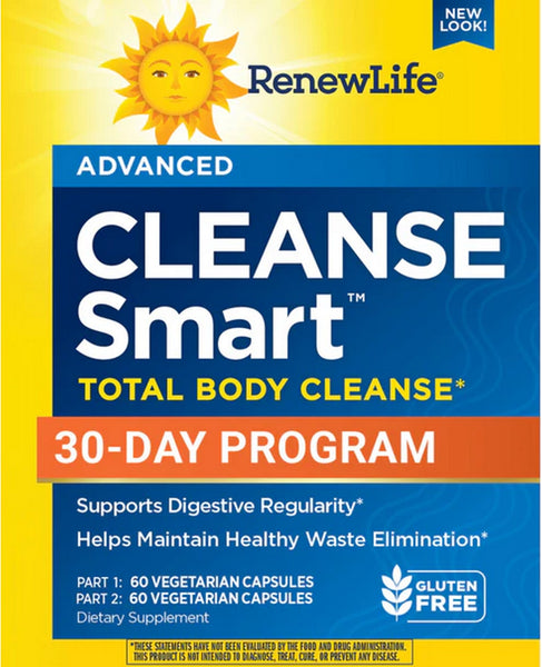 RenewLife, 30-day Cleanse Smart, 1 Kit (120 Vegetarian Capsules ...