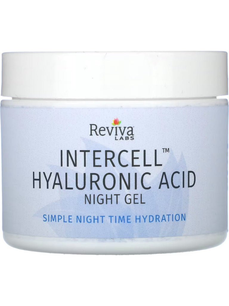 Reviva Labs, Intercell Hyalunoric Acid Night Gel, 2 oz