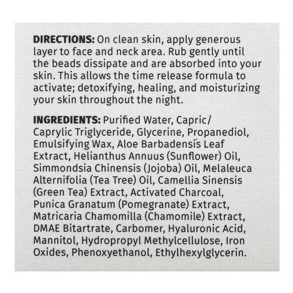 Reviva Labs, Activated Charcoal Time Release Night Crème, 2 oz