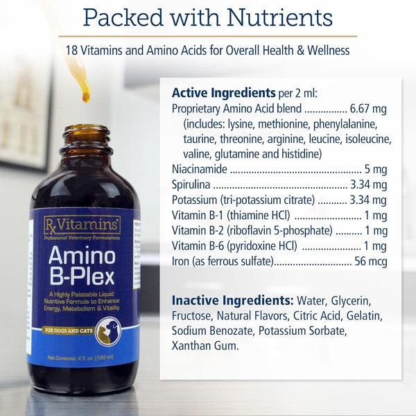 Rx Vitamins for Pets, Amino B-Plex, 4 fl oz