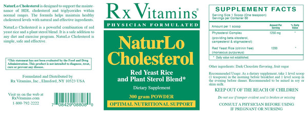 Rx Vitamins, NaturLo Cholesterol, 300 grams