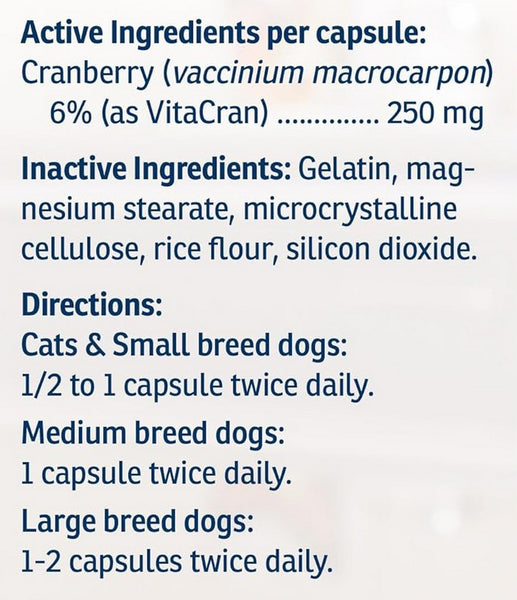 Rx Vitamins for Pets, Cranberry Rx, 90 Capsules