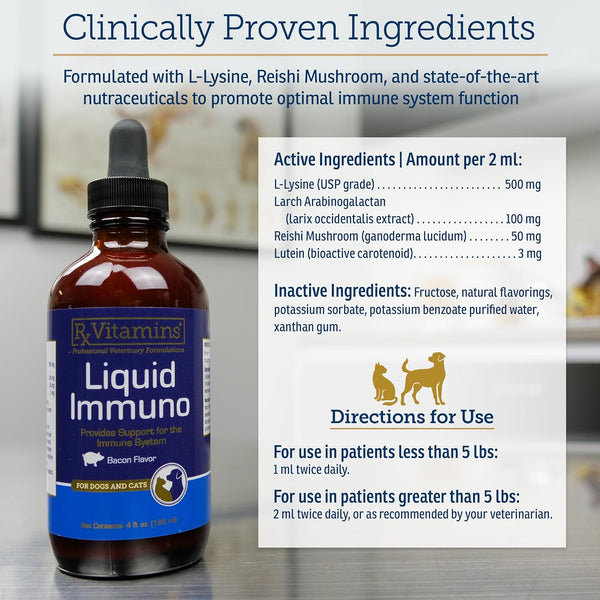 Rx Vitamins for Pets, Liquid Immuno, 4 fl oz