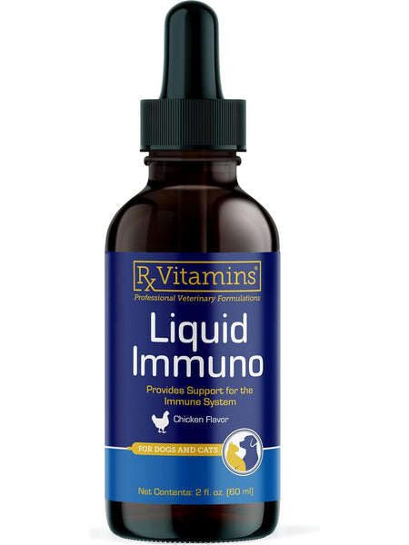 Rx Vitamins for Pets, Liquid Immuno, Chicken Flavor, 2 fl oz