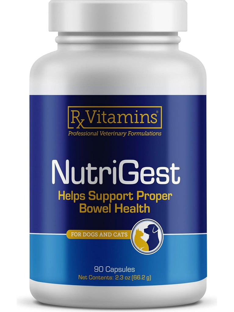 Rx Vitamins for Pets, NutriGest, 90 Capsules