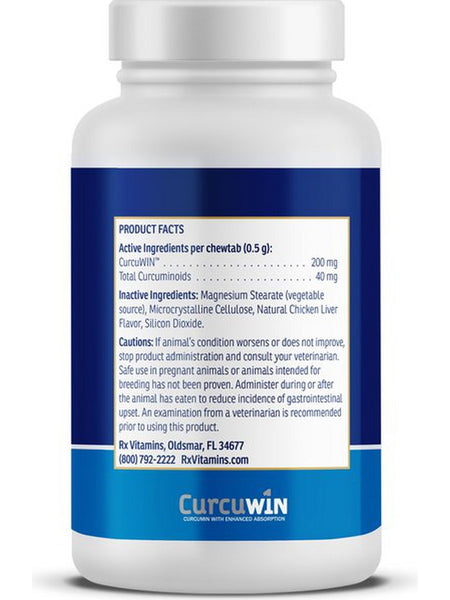 Rx Vitamins for Pets, RxCurcuWIN, 90 Chewable Tablets