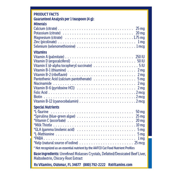 Rx Vitamins for Pets, Rx Essentials for Cats, 4 oz