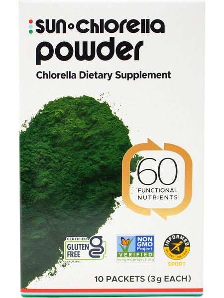 Sun Chlorella, Sun Chlorella Powder, 10 Packets, 3g each