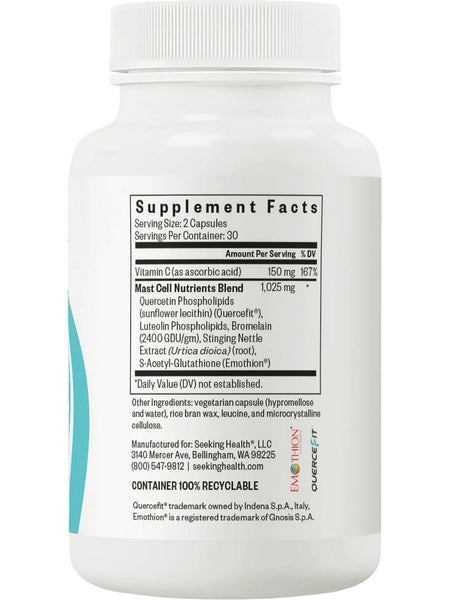 Seeking Health, Mast Cell Nutrients, 60 Capsules