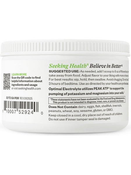 Seeking Health, Optimal Electrolyte, Green Apple, 6.77 oz