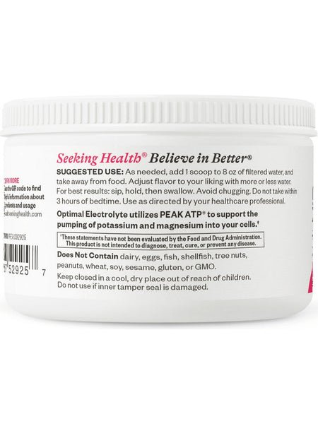 Seeking Health, Optimal Electrolyte, Strawberry Watermelon, 7.83 oz