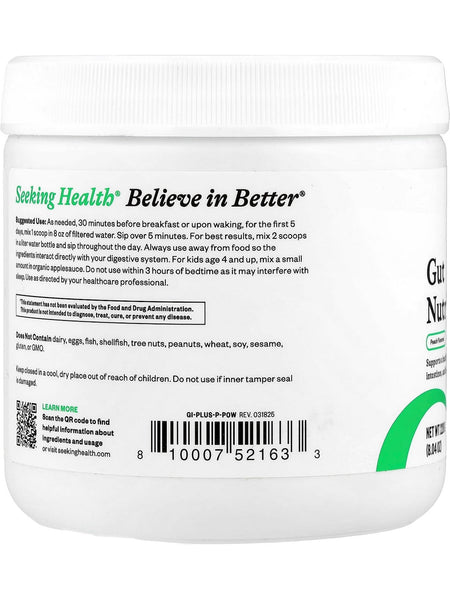 Seeking Health, Gut Nutrients, Peach, 8.04 oz