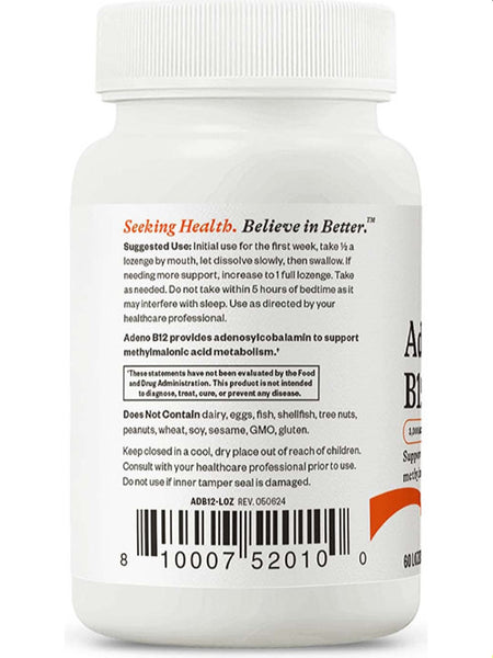 Seeking Health, Adeno B12, 60 lozenges