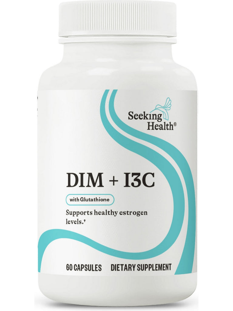 Seeking Health, DIM + I3C with Glutathione, 60 capsules