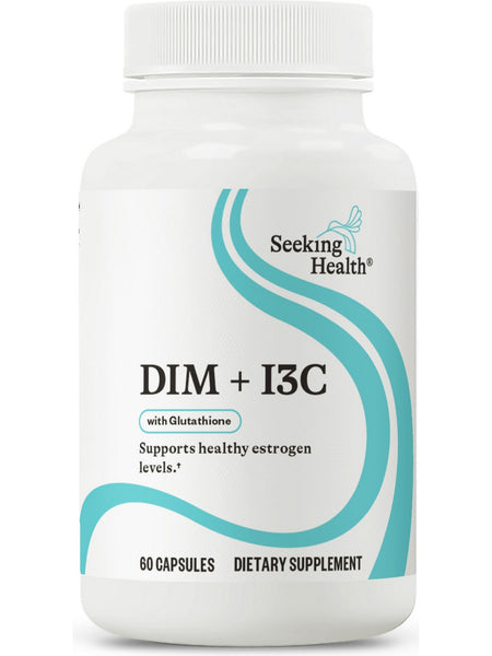 Seeking Health, DIM + I3C with Glutathione, 60 capsules