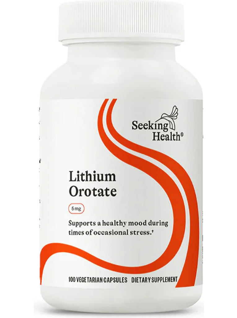 Seeking Health, Lithium Orotate 5 mg, 100 vegetarian capsules