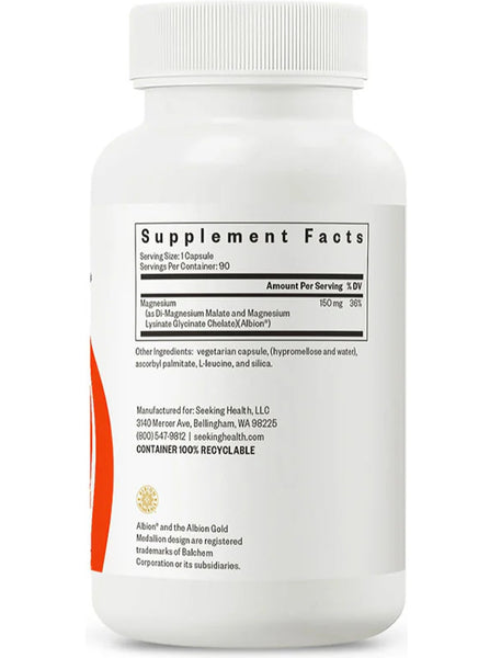 Seeking Health, Optimal Magnesium, 90 vegetarian capsules