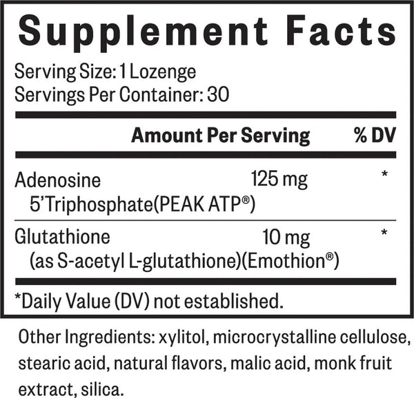 Seeking Health, Energy Nutrients (Formerly NADH + CoQ10), 30 lozenges