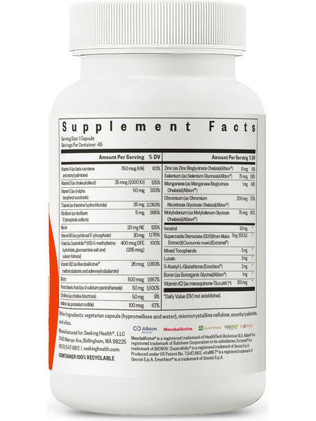 Seeking Health, Multivitamin One, 45 Capsules