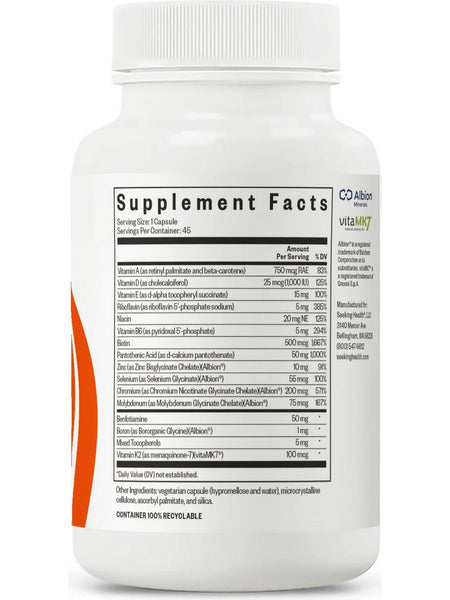 Seeking Health, Multivitamin One Sensitive, 45 Capsules