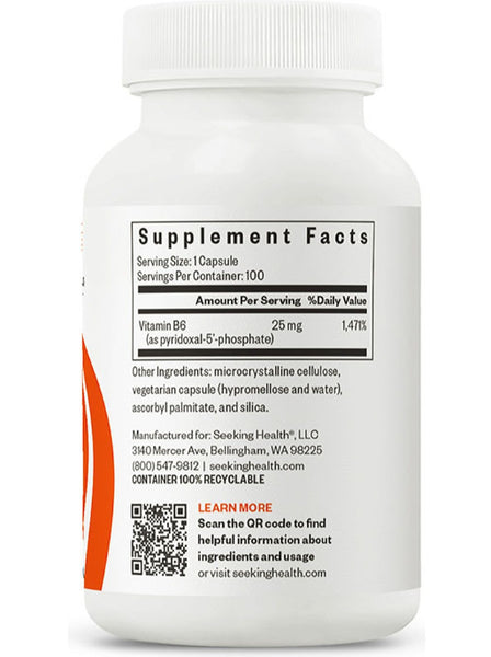 Seeking Health, P-5-P (Pyridoxal 5-Phosphate) 25 mg, 100 vegetarian capsules