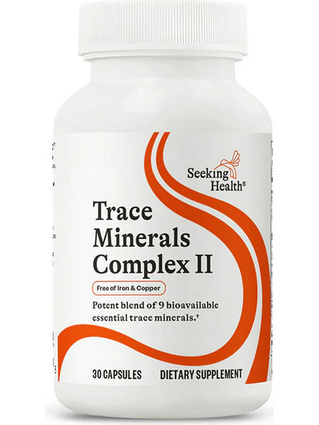 Seeking Health, Trace Minerals Complex II Iron and Copper Free, 30 vegetarian capsules