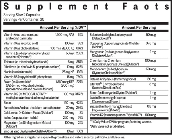 Seeking Health, Prenatal Essentials, 60 Capsules