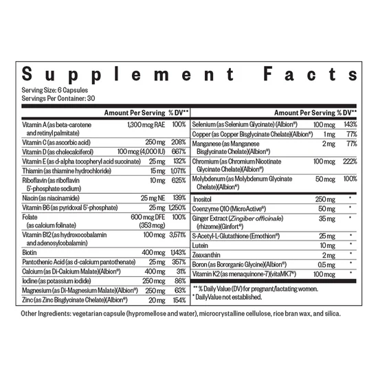 Seeking Health, Optimal Prenatal MF, 180 Capsules