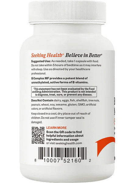 Seeking Health, B Complex MF, 100 Capsules