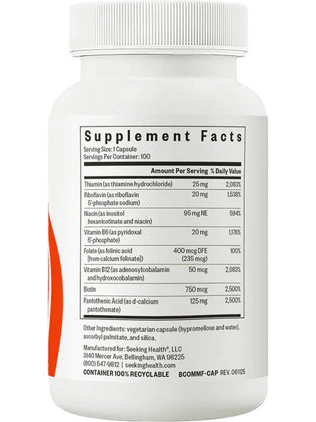 Seeking Health, B Complex MF, 100 Capsules