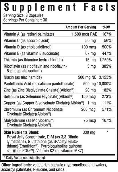 Seeking Health, Skin Nutrients, 90 vegetarian capsules