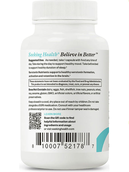 Seeking Health, Serotonin Nutrients, 60 vegetarian capsules