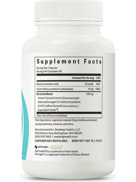 Seeking Health, Serotonin Nutrients, 60 vegetarian capsules