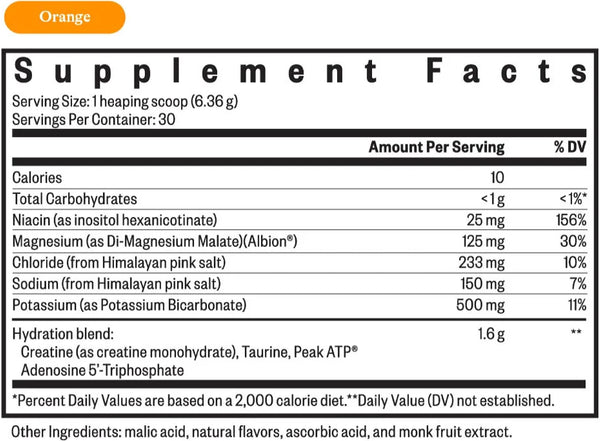Seeking Health, Optimal Electrolyte Orange, 190 g