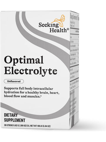 Seeking Health, Optimal Electrolyte Sticks, Seltzer, 30 Sticks