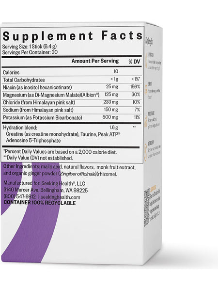 Seeking Health, Optimal Electrolyte Sticks, Berry, 30 Sticks